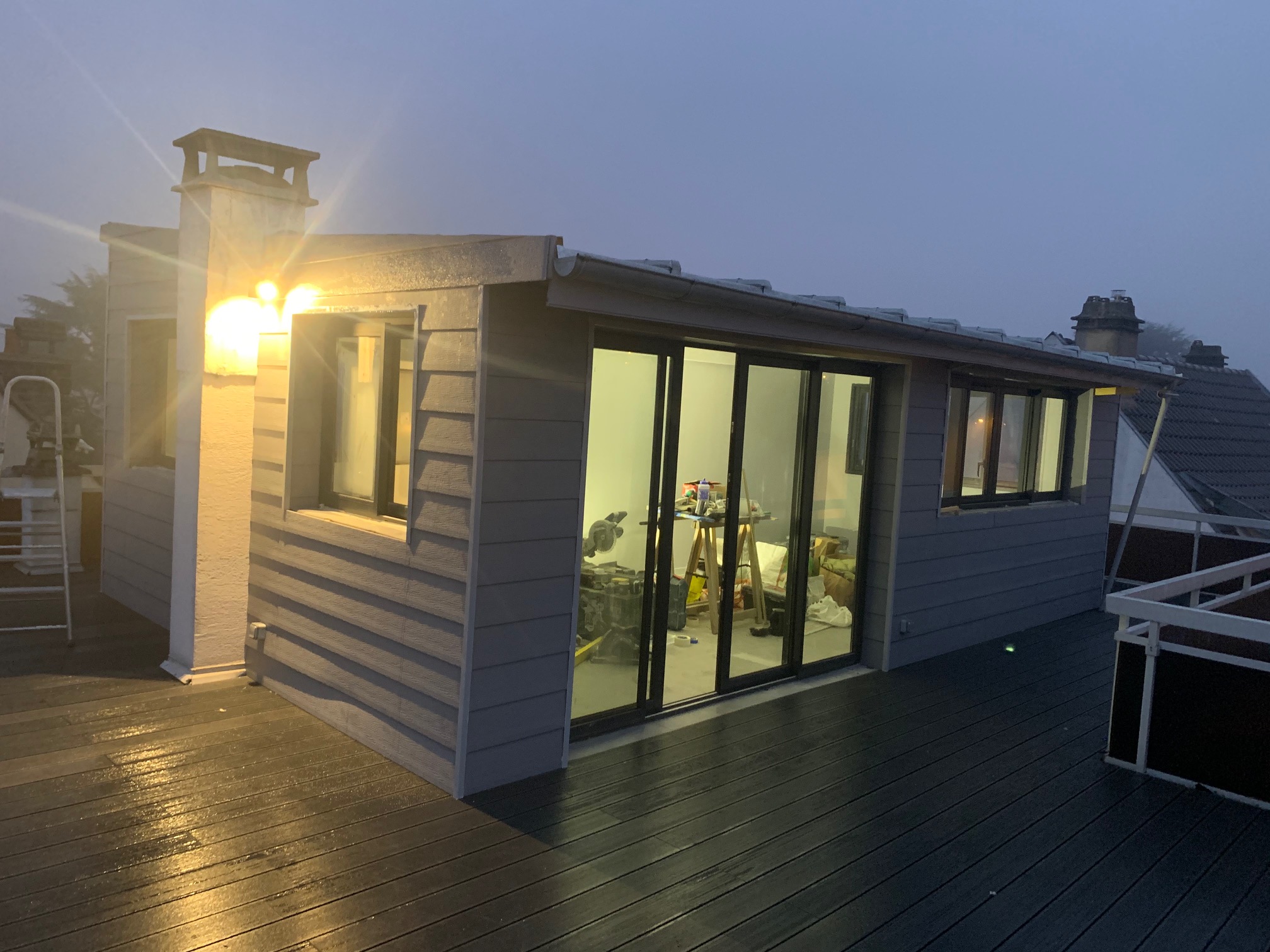 Transformation d’un toit terrasse en pièce supplémentaire à Clamart
